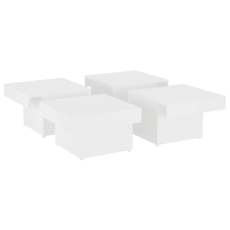 Coffee Table White 90x90x28 cm Engineered Wood