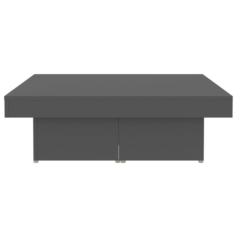 vidaXL Coffee Table Grey 90x90x28 cm Engineered Wood