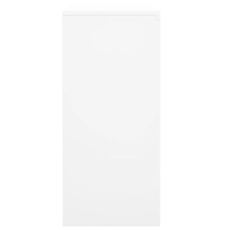 Office Cabinet with Sliding Door White 90x40x90 cm Steel