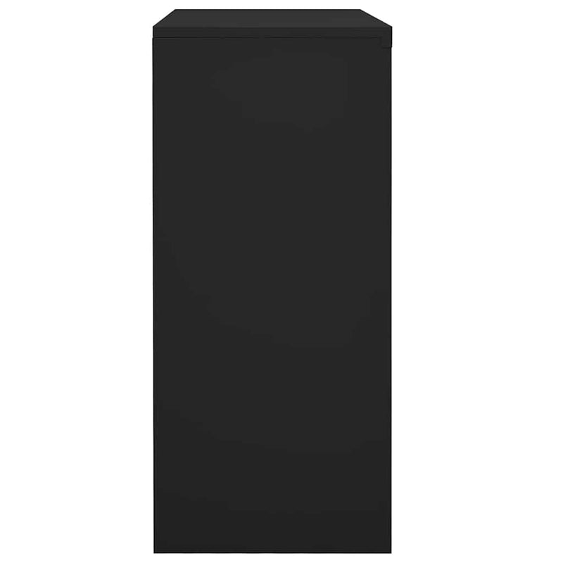vidaXL Office Cabinet with Sliding Door Anthracite 90x40x90 cm Steel