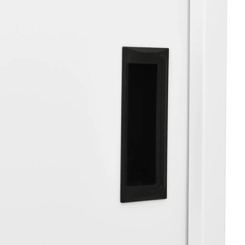Office Cabinet with Sliding Door White 90x40x180 cm Steel