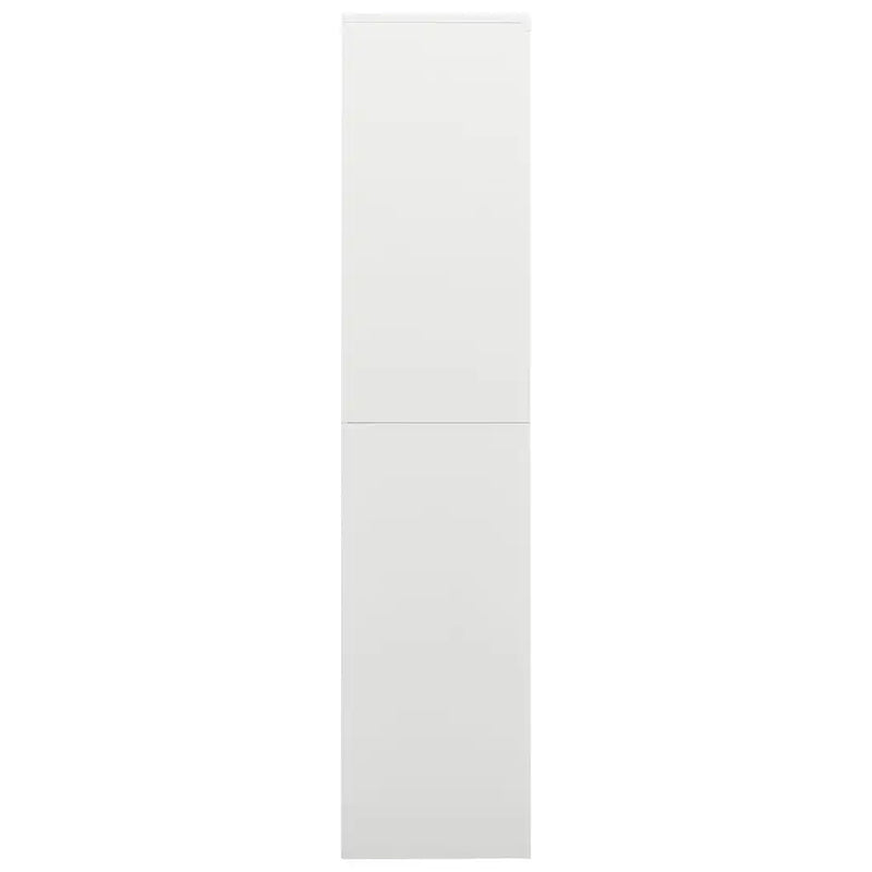 Locker Cabinet White 90x40x180 cm Steel