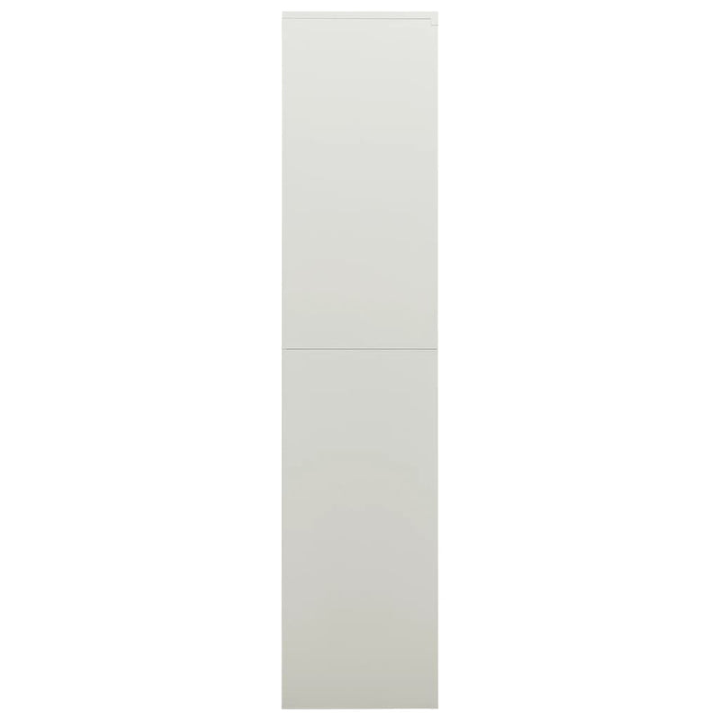 vidaXL Locker Cabinet Light Grey 90x40x180 cm Steel