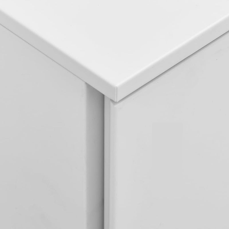 vidaXL Mobile File Cabinet Light Grey 39x45x60 cm Steel