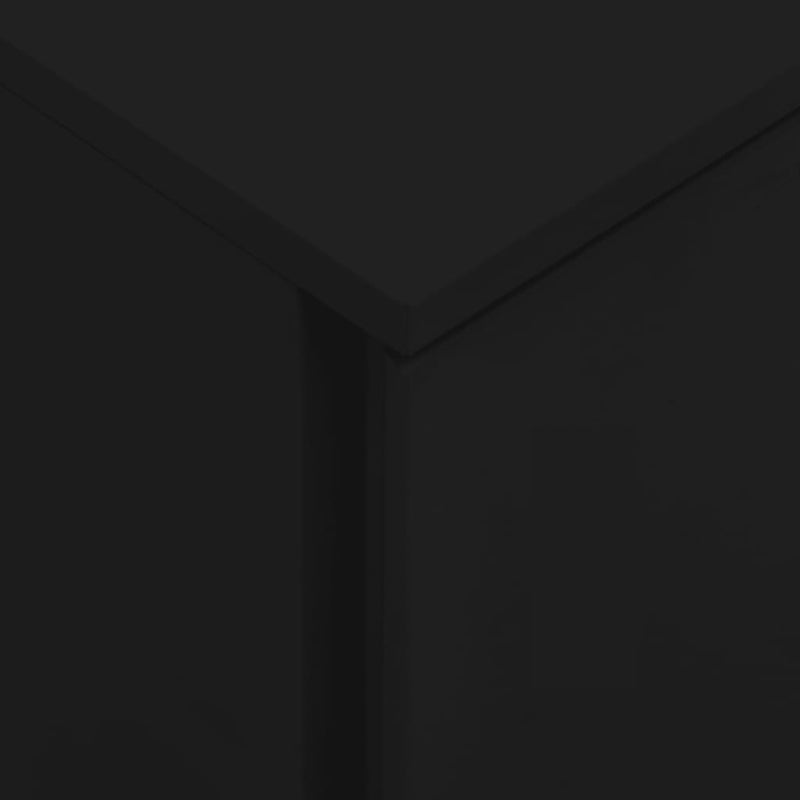 vidaXL Mobile File Cabinet Black 39x45x60 cm Steel