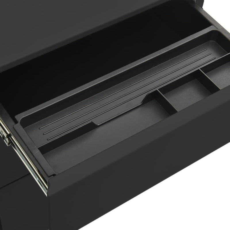 vidaXL Mobile File Cabinet Anthracite 39x45x60 cm Steel