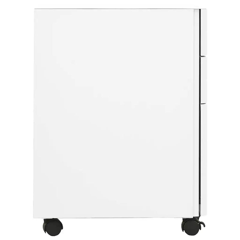 Mobile File Cabinet White 30x45x59 cm Steel
