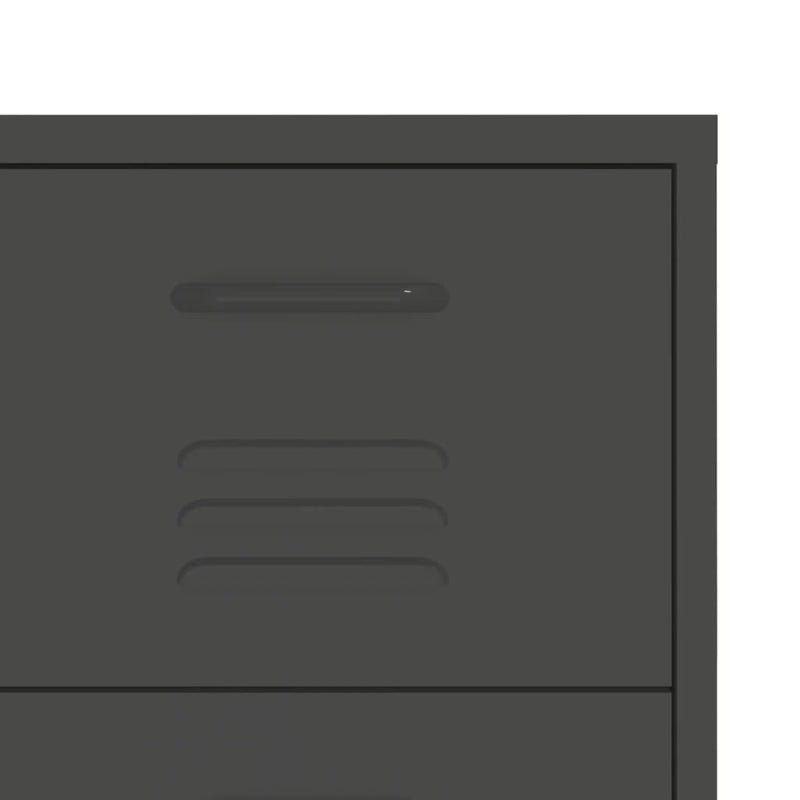 Drawer Cabinet Anthracite 80x35x101.5 cm Steel