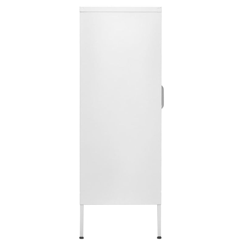 vidaXL Storage Cabinet White 80x35x101.5 cm Steel