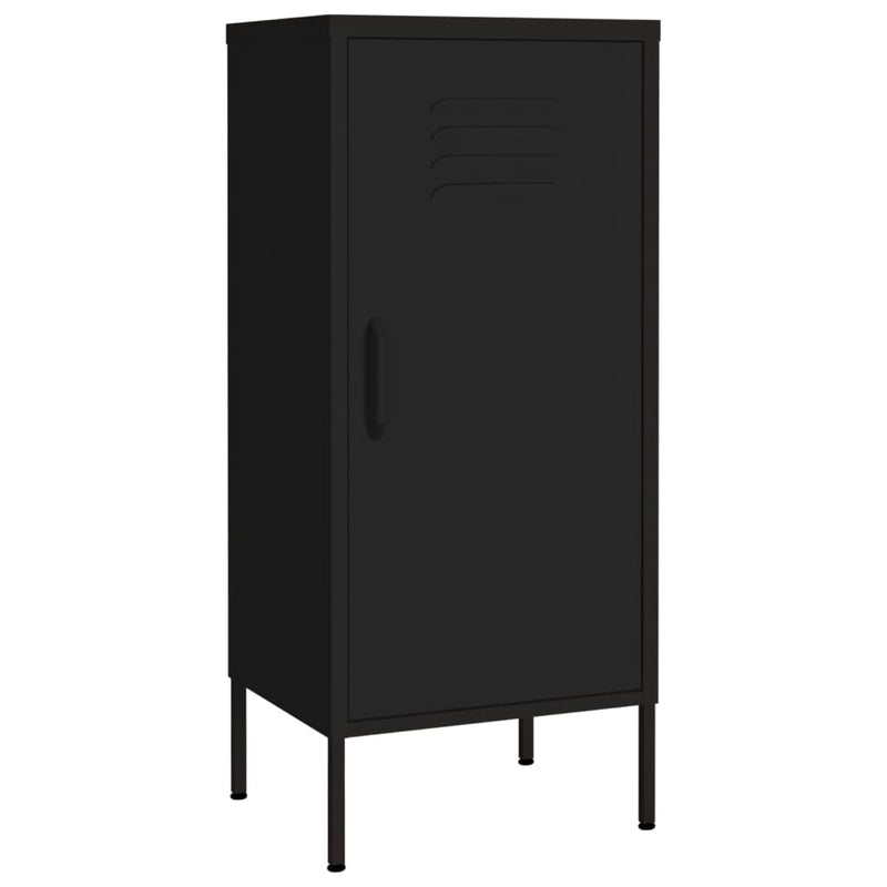 Storage Cabinet Black 42.5x35x101.5 cm Steel