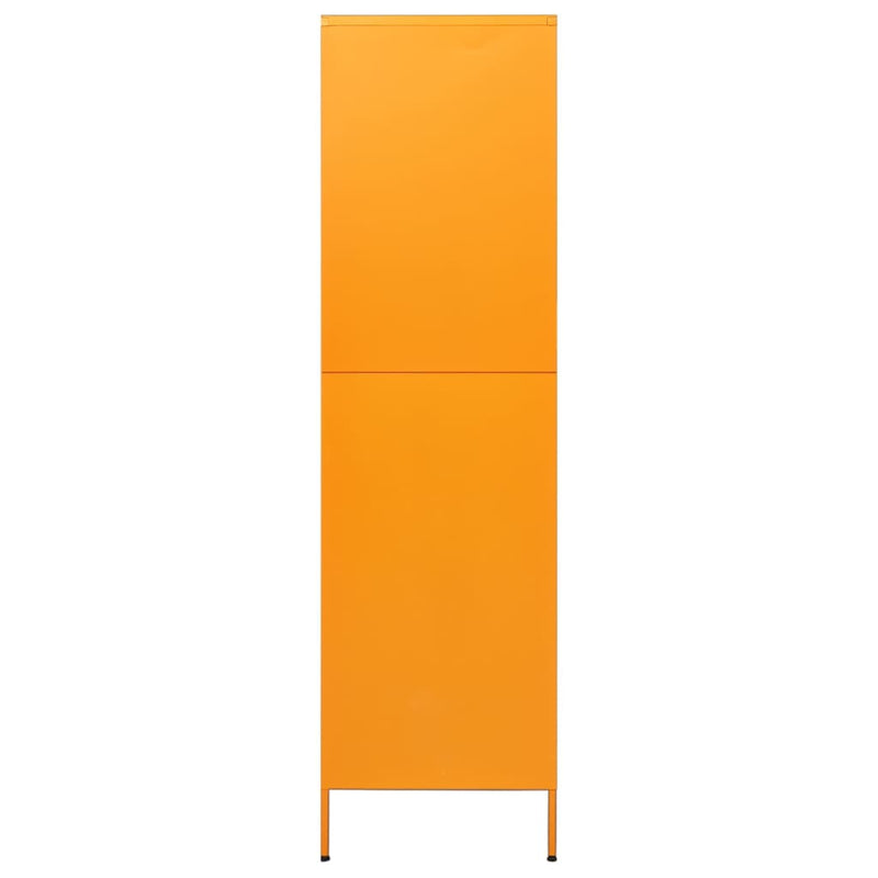 vidaXL Wardrobe Mustard Yellow 90x50x180 cm Steel