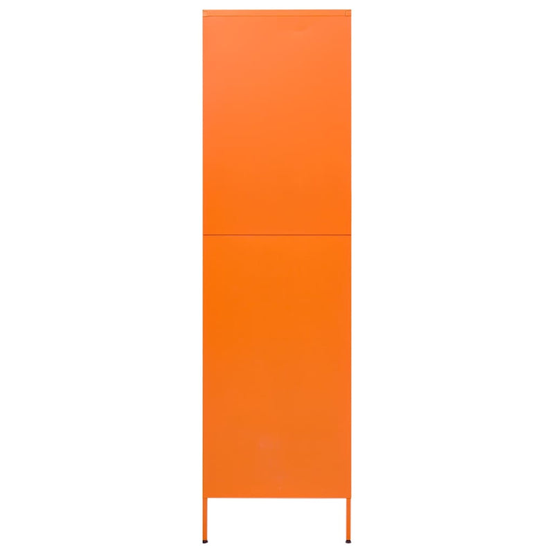 Wardrobe Orange 90x50x180 cm Steel