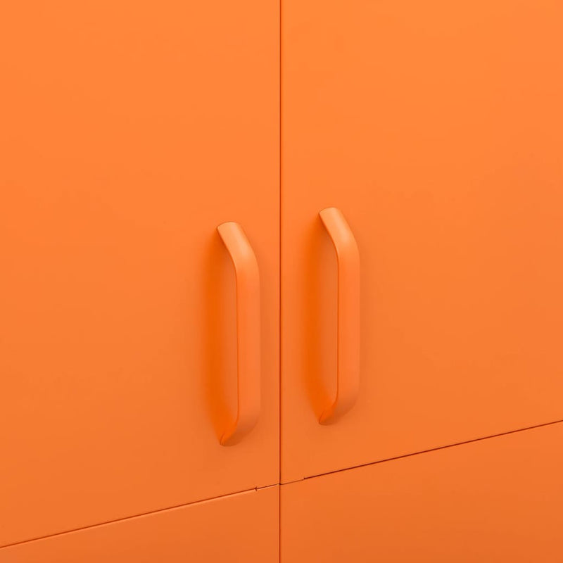 Wardrobe Orange 90x50x180 cm Steel