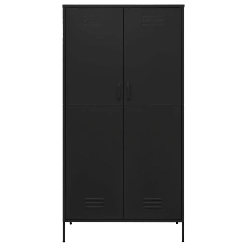 Wardrobe Black 90x50x180 cm Steel