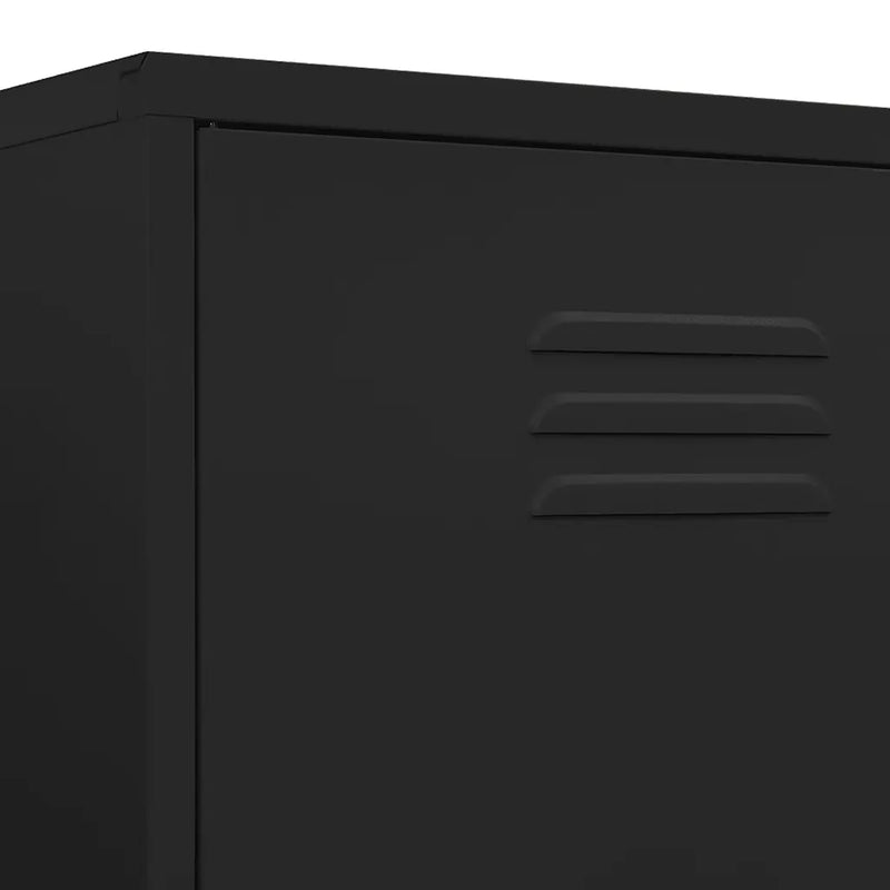Wardrobe Black 90x50x180 cm Steel