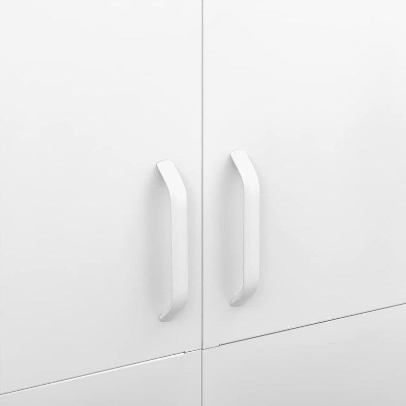 Wardrobe White 90x50x180 cm Steel