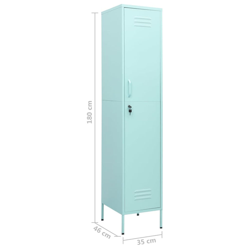 Locker Cabinet Mint 35x46x180 cm Steel