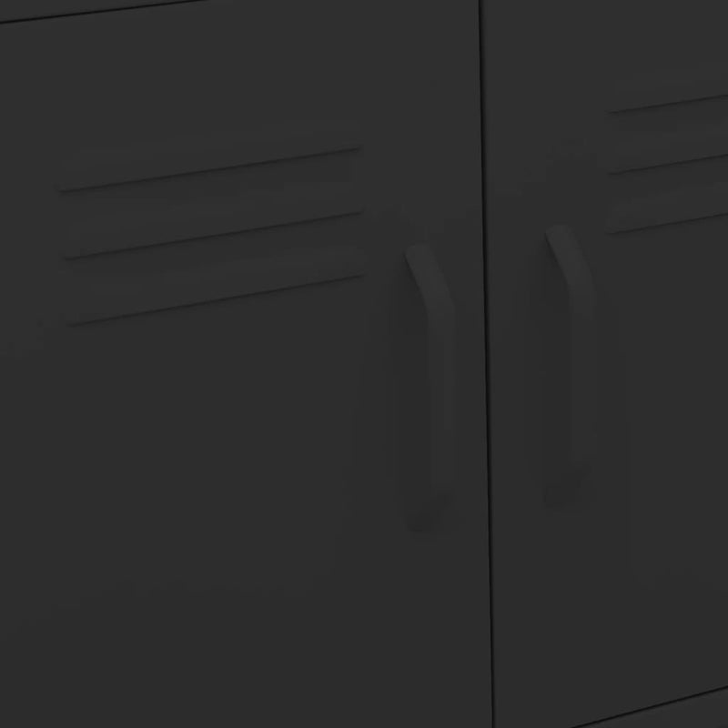 Storage Cabinet Black 60x35x56 cm Steel