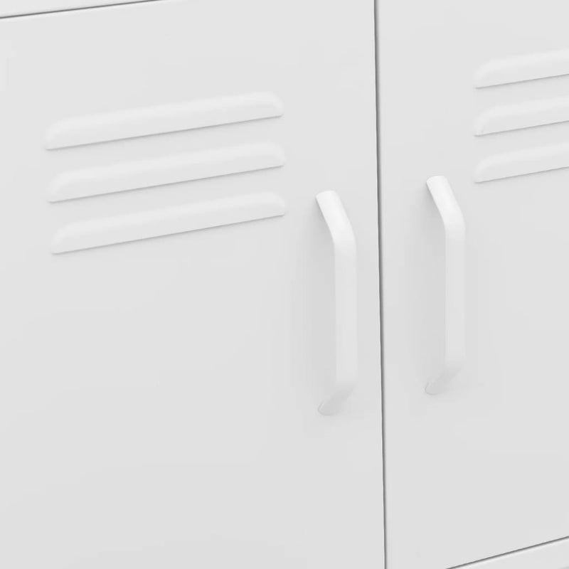 Storage Cabinet White 60x35x56 cm Steel