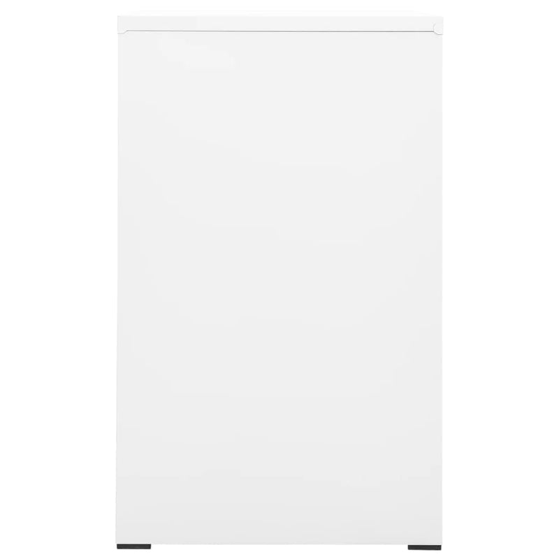 vidaXL Filing Cabinet White 46x62x102.5 cm Steel
