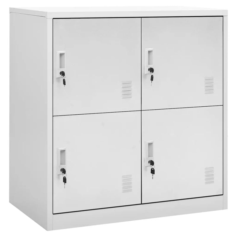 Locker Cabinet Light Grey 90x45x92.5 cm Steel