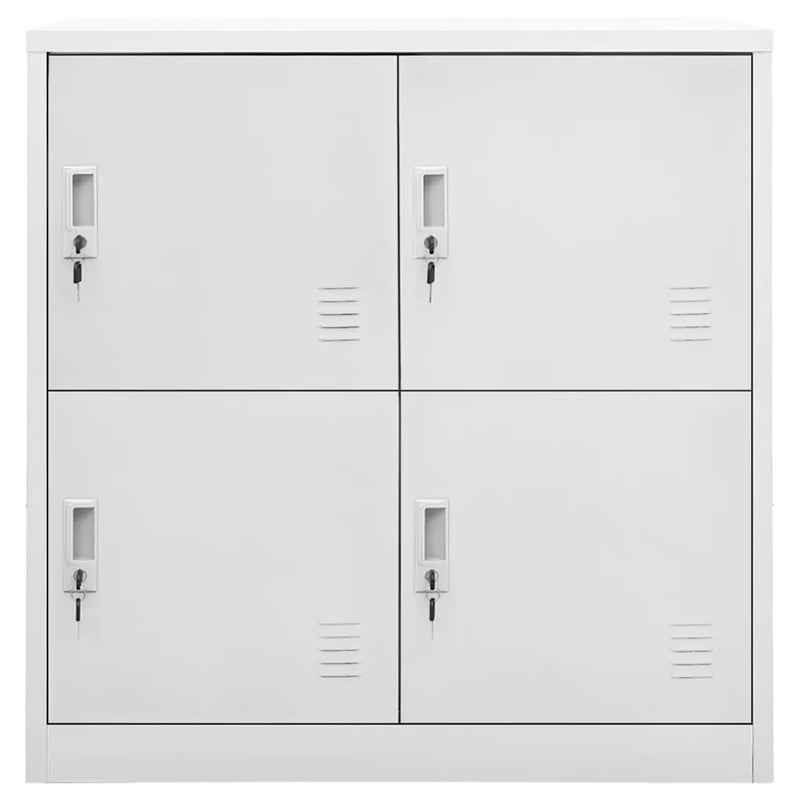 Locker Cabinet Light Grey 90x45x92.5 cm Steel