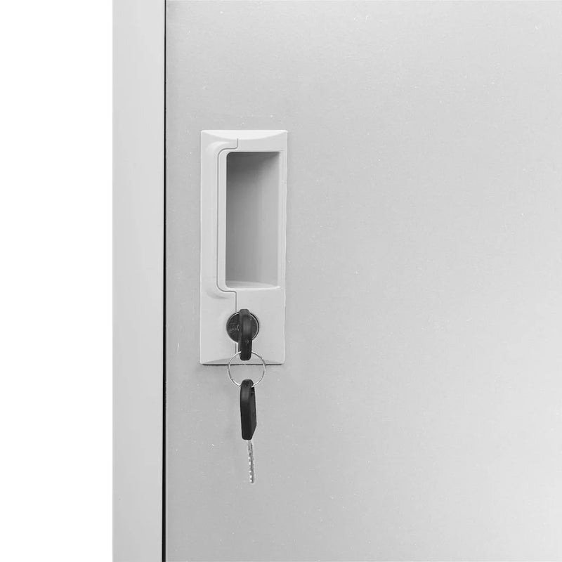 Locker Cabinet Light Grey 90x45x92.5 cm Steel