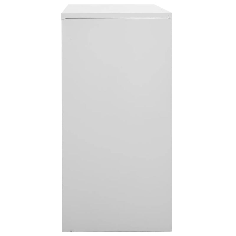 vidaXL Locker Cabinet Light Grey 90x45x92.5 cm Steel