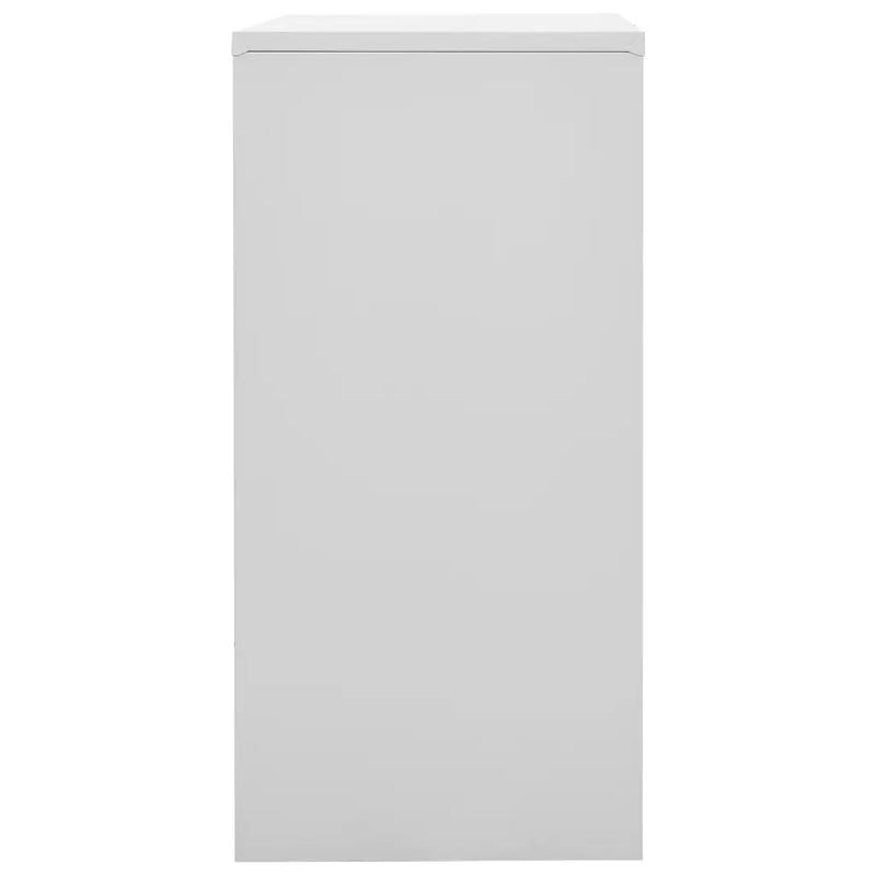 Locker Cabinet Light Grey and Green 90x45x92.5 cm Steel