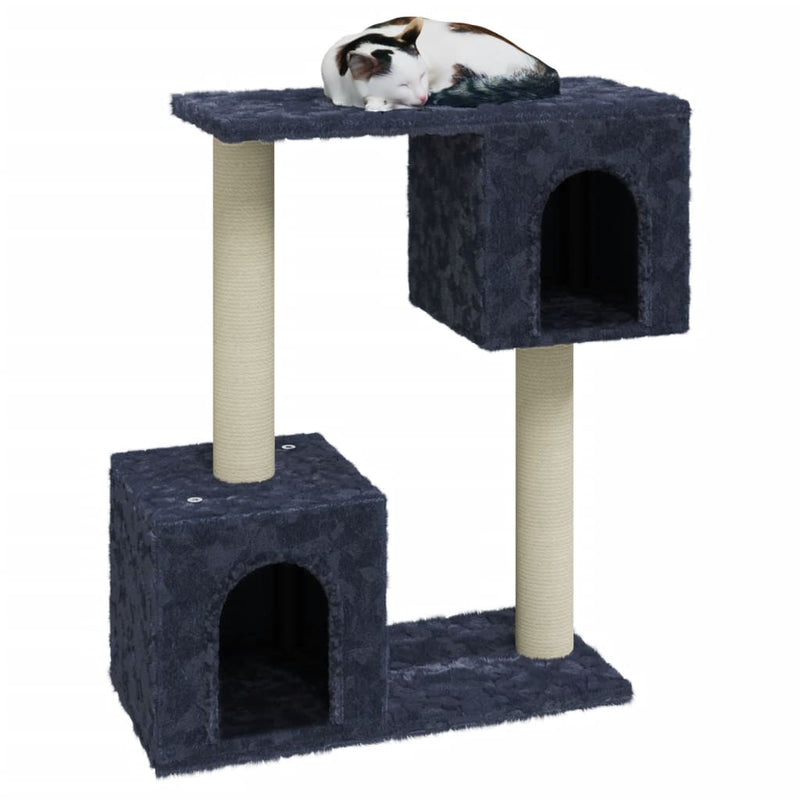 Cat Tree with Sisal Scratching Posts Dark Grey 60 cm