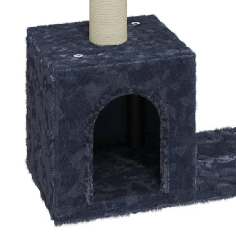 Cat Tree with Sisal Scratching Posts Dark Grey 60 cm