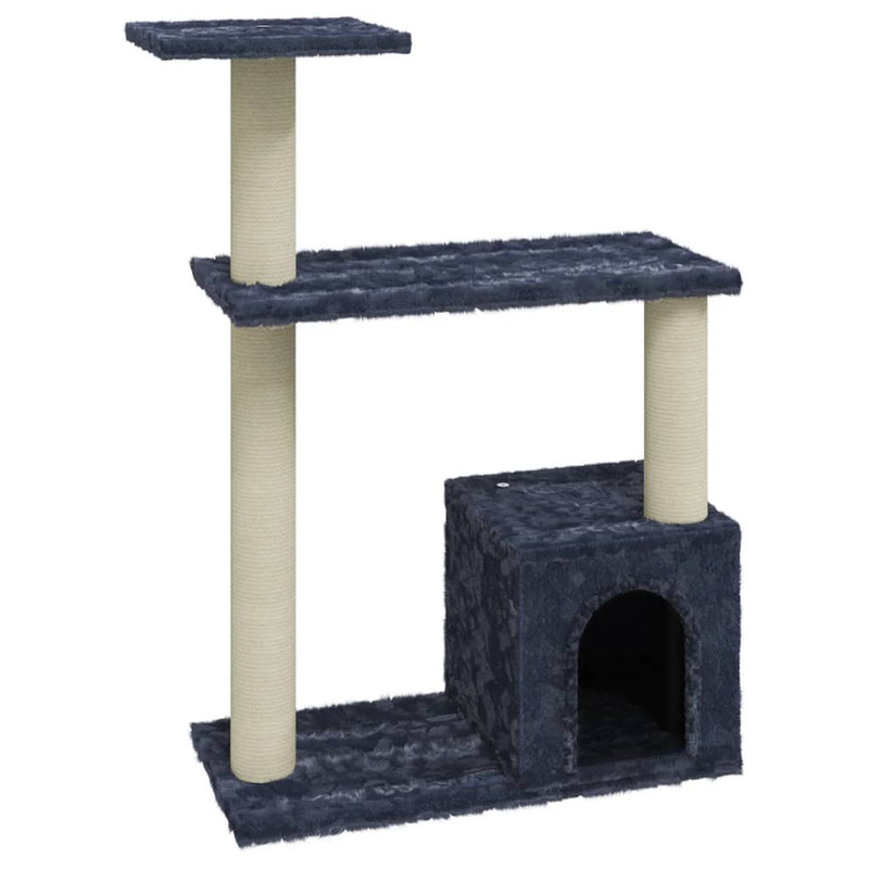 Cat Tree with Sisal Scratching Posts Dark Grey 70 cm