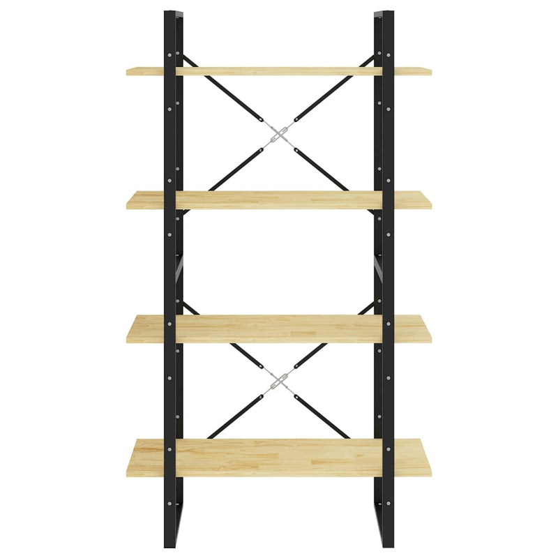 vidaXL 4-Tier Book Cabinet 80x30x140 cm Solid Pine Wood