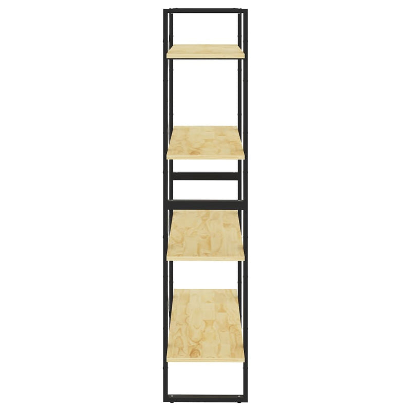 vidaXL 4-Tier Book Cabinet 80x30x140 cm Solid Pine Wood