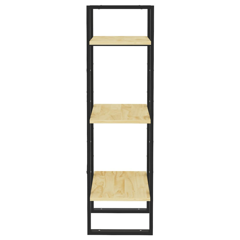 vidaXL 3-Tier Book Cabinet 40x30x105 cm Solid Pinewood