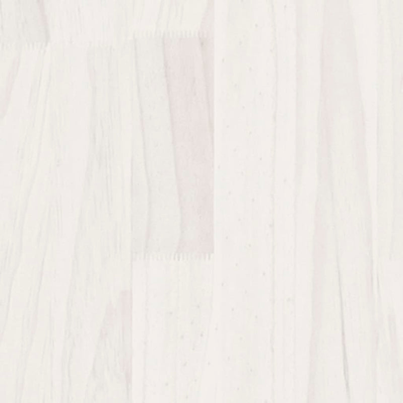 vidaXL Storage Shelf White 60x30x105 cm Solid Pine Wood