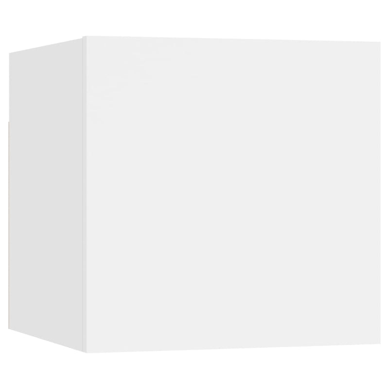 vidaXL 3 Piece TV Cabinet Set White Engineered Wood