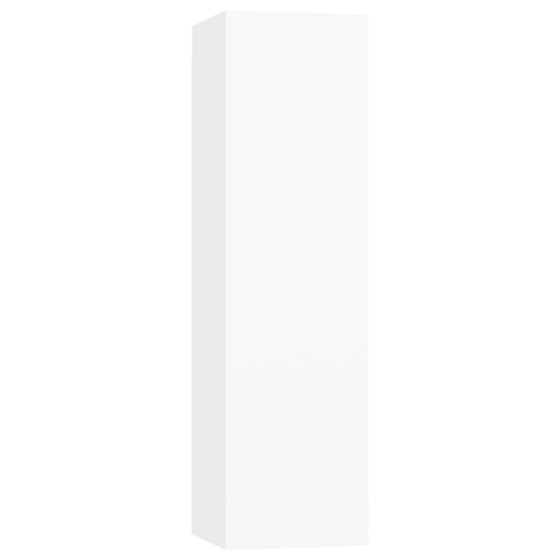 vidaXL 4 Piece TV Cabinet Set White Engineered Wood