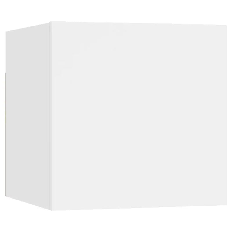 5 Piece TV Cabinet Set White Engineered Wood