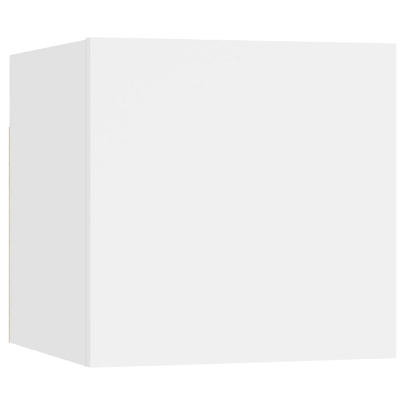 vidaXL 6 Piece TV Cabinet Set White Engineered Wood