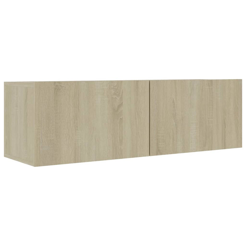 vidaXL 4 Piece TV Cabinet Set Sonoma Oak Engineered Wood