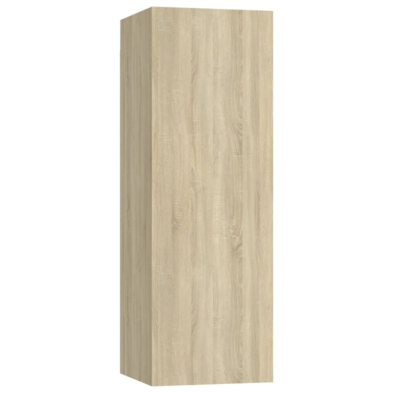 vidaXL 4 Piece TV Cabinet Set Sonoma Oak Engineered Wood