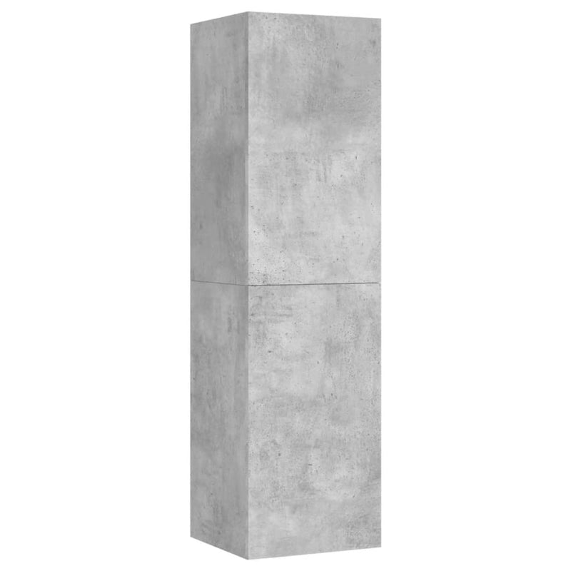 vidaXL 3 Piece TV Cabinet Set Concrete Grey Engineered Wood