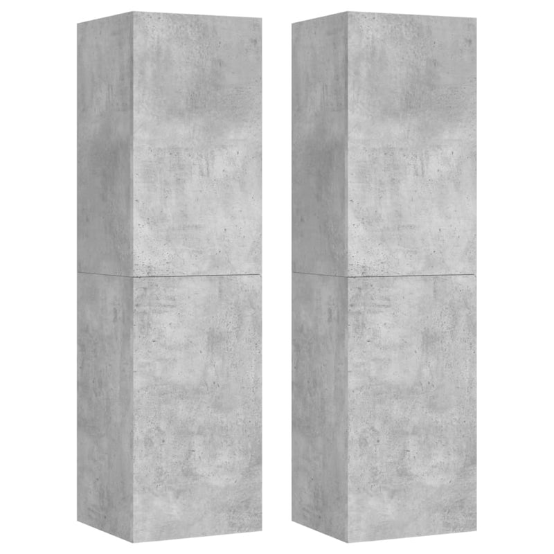 vidaXL 3 Piece TV Cabinet Set Concrete Grey Engineered Wood