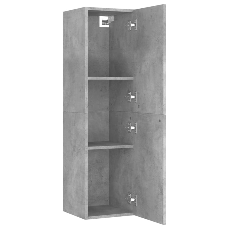 vidaXL 3 Piece TV Cabinet Set Concrete Grey Engineered Wood