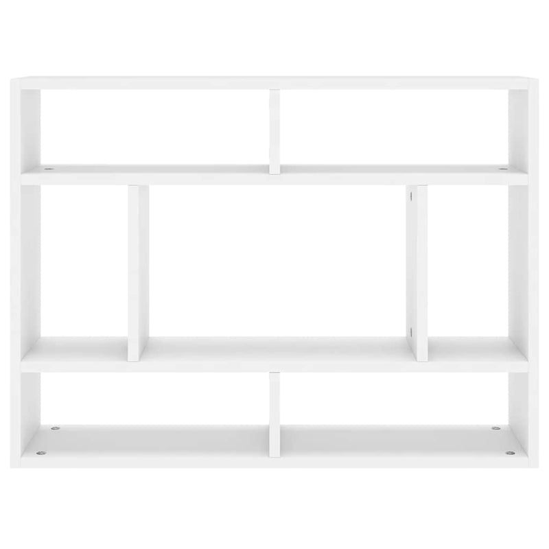 Wall Shelf White 75x16x55 cm Engineered Wood