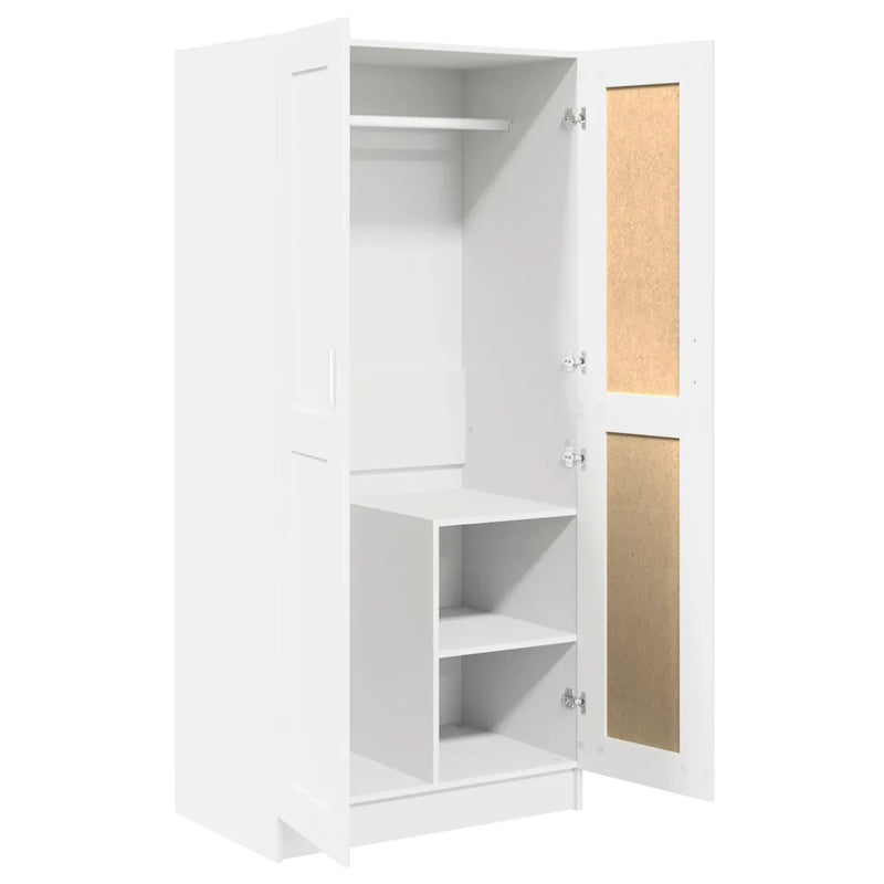 Wardrobe White 82.5x51.5x180 cm Engineered Wood