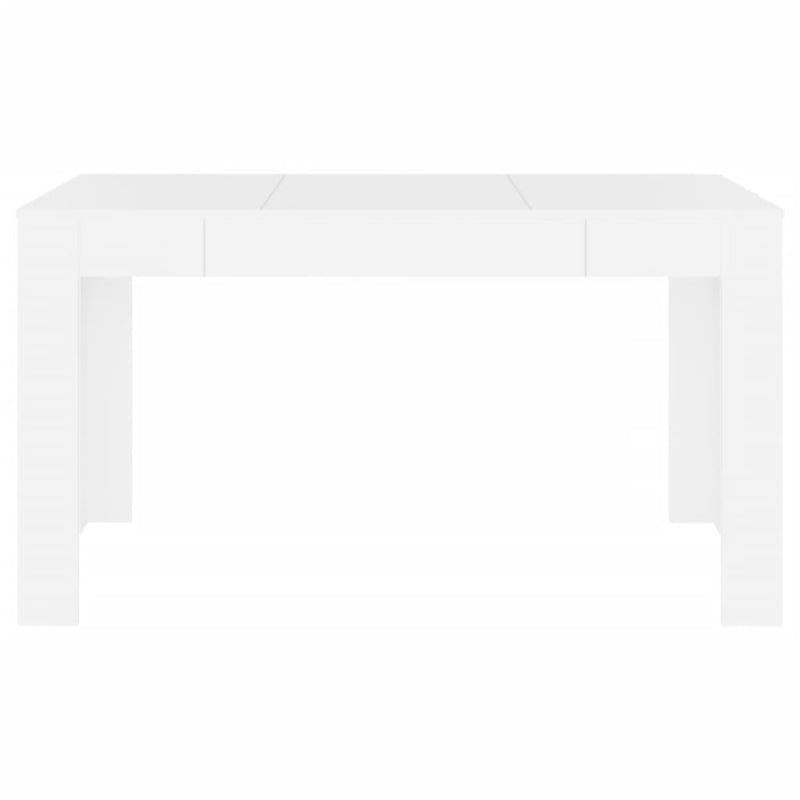 vidaXL Dining Table White 140x74.5x76 cm Engineered Wood