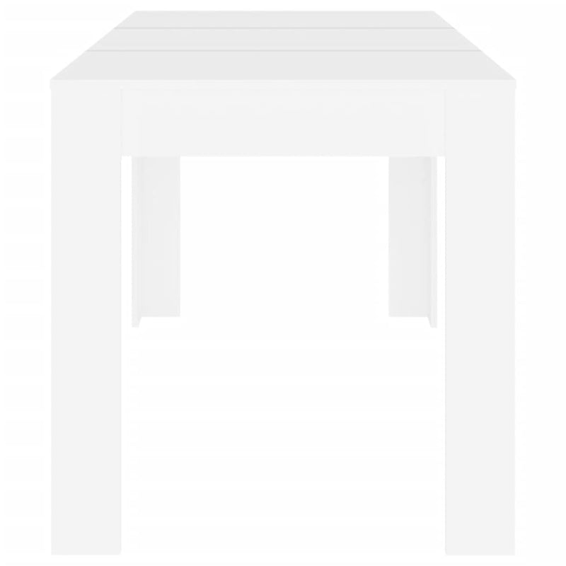 vidaXL Dining Table White 140x74.5x76 cm Engineered Wood
