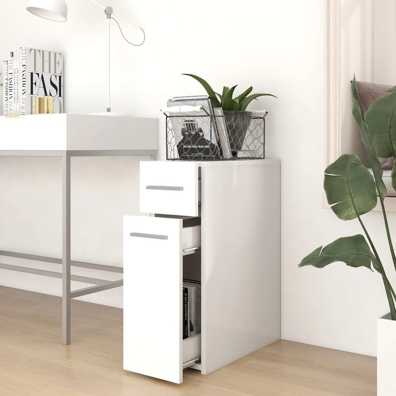 vidaXL Apothecary Cabinet White 20x45.5x60 cm Engineered Wood